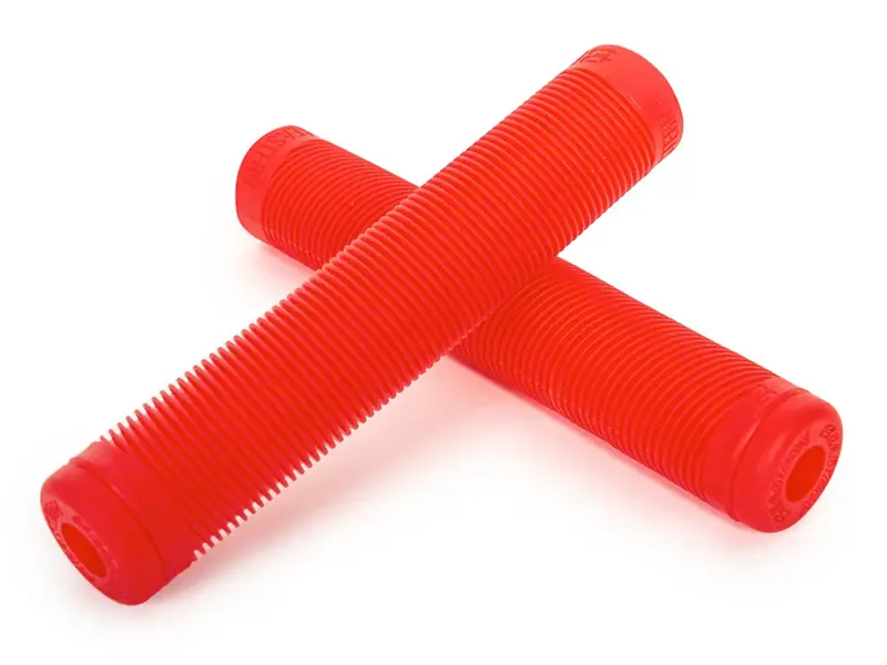 Eastern Riblet Flangeless Bmx Grips - Translucent Red 1