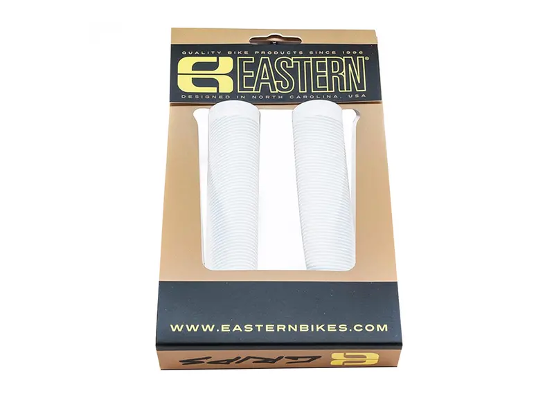 Eastern Riblet Flangeless Bmx Grips - White 1