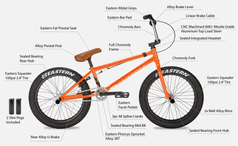 Eastern Shovelhead 20" Bmx - Orange 2