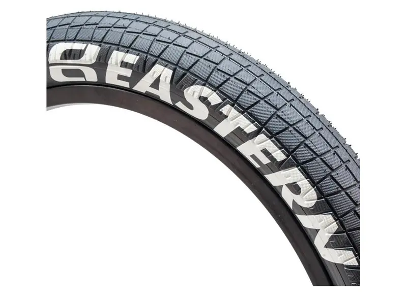 Eastern Throttle 20" Bmx Tire - Black-White Logos 1