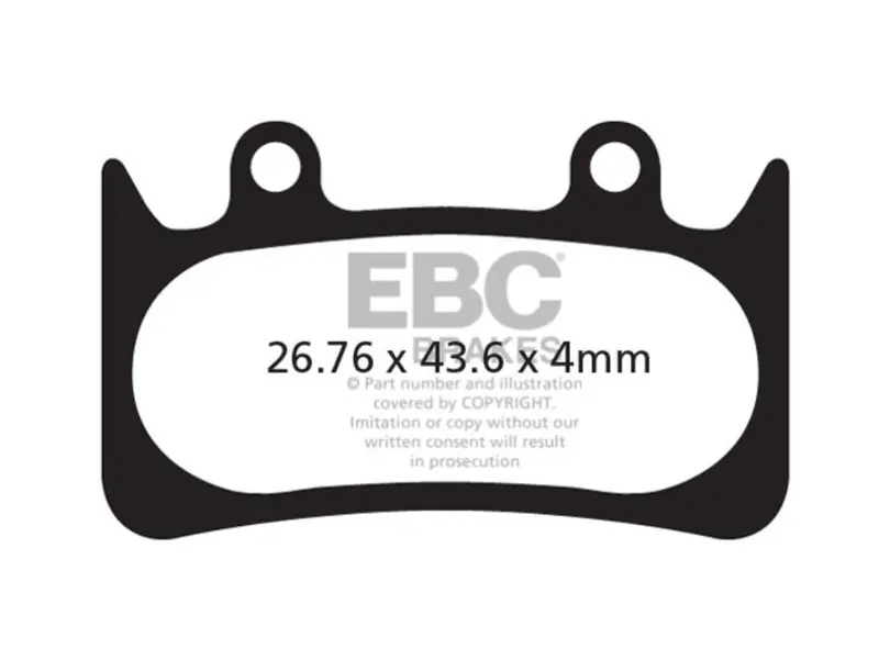 Ebc Hope Mono 04-08 Disc Brake Pads - Green 1