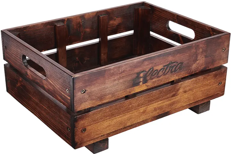 Electra Crate Pine Mik Basket - Brown 1