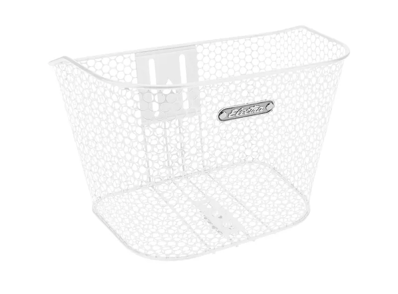 Electra Honeycomb Headset Mounted Basket - White 1