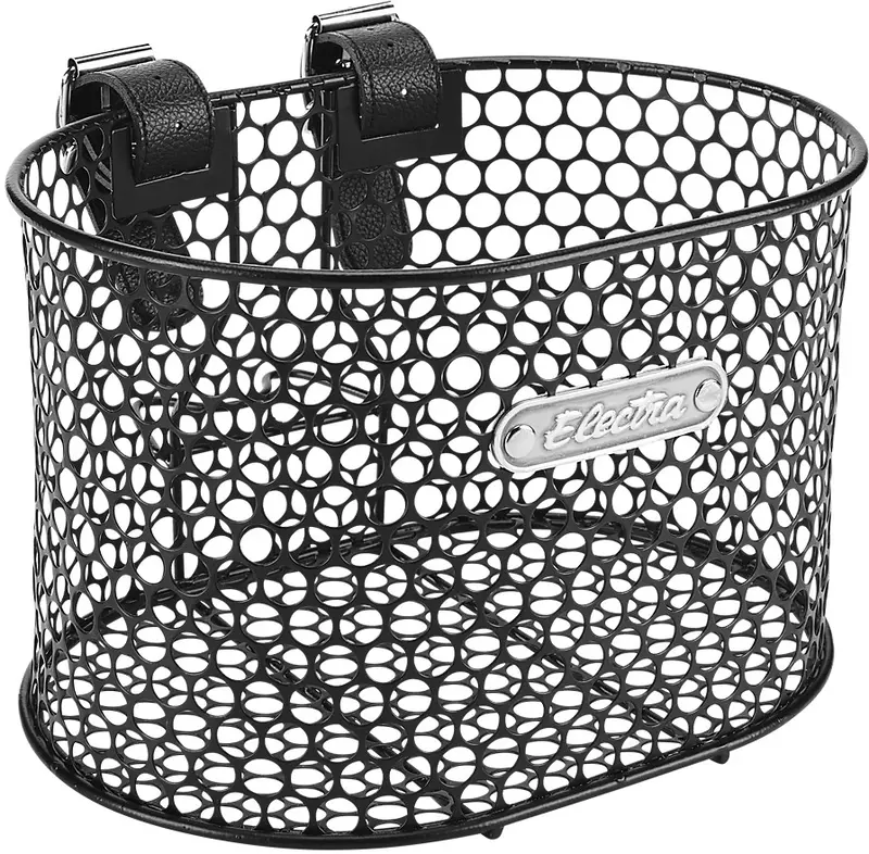 Electra Honeycomb Small Strap Front Basket - Black 1