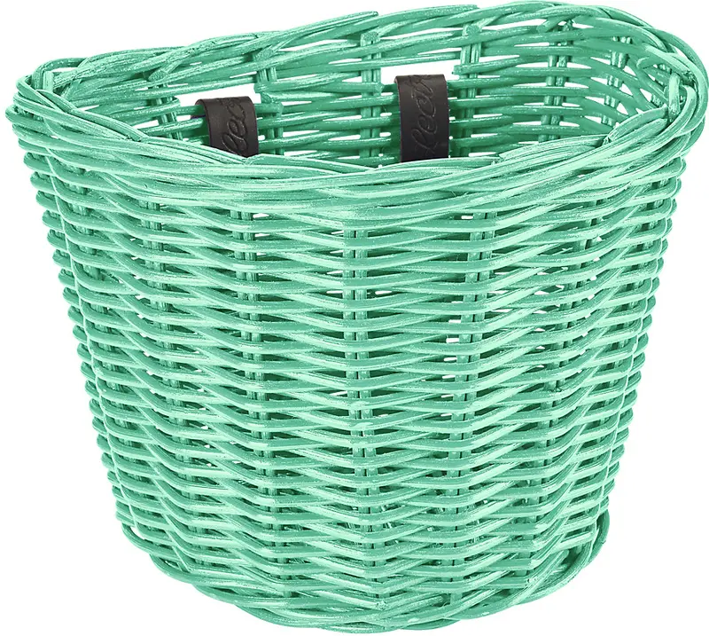 Electra Rattan Small Front Basket - Mint Green 1
