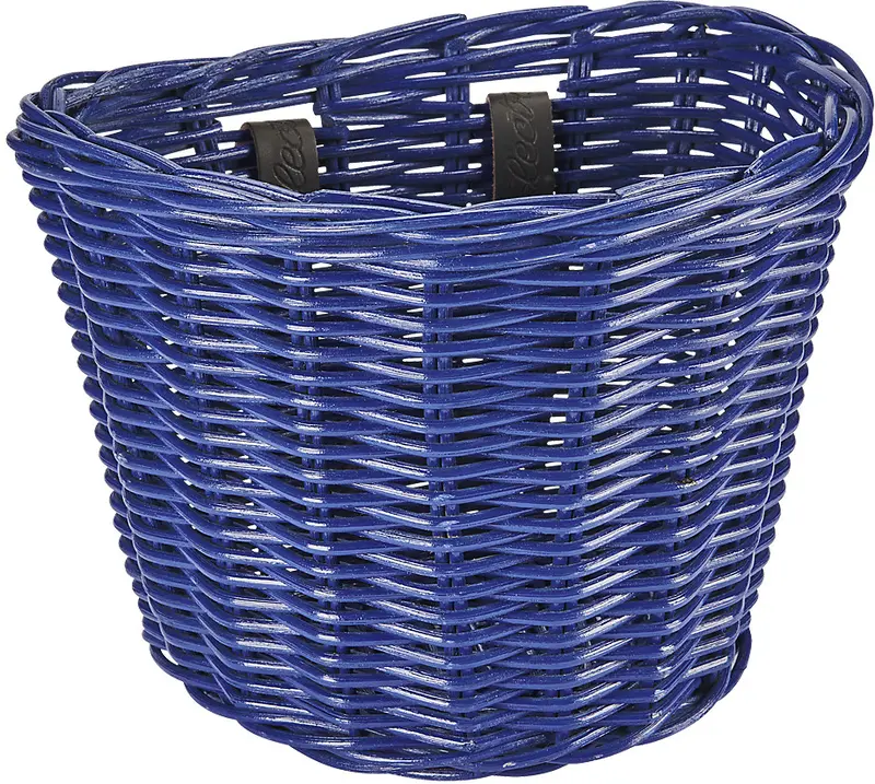 Electra Rattan Small Front Basket - Reflex Blue 1