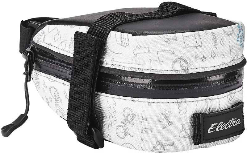 Electra Saddle Bag - Doodle White 1