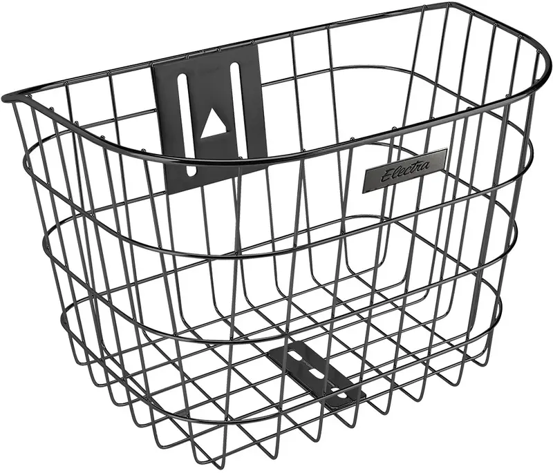 Electra Stainless Headset Mounted Basket - Black 1