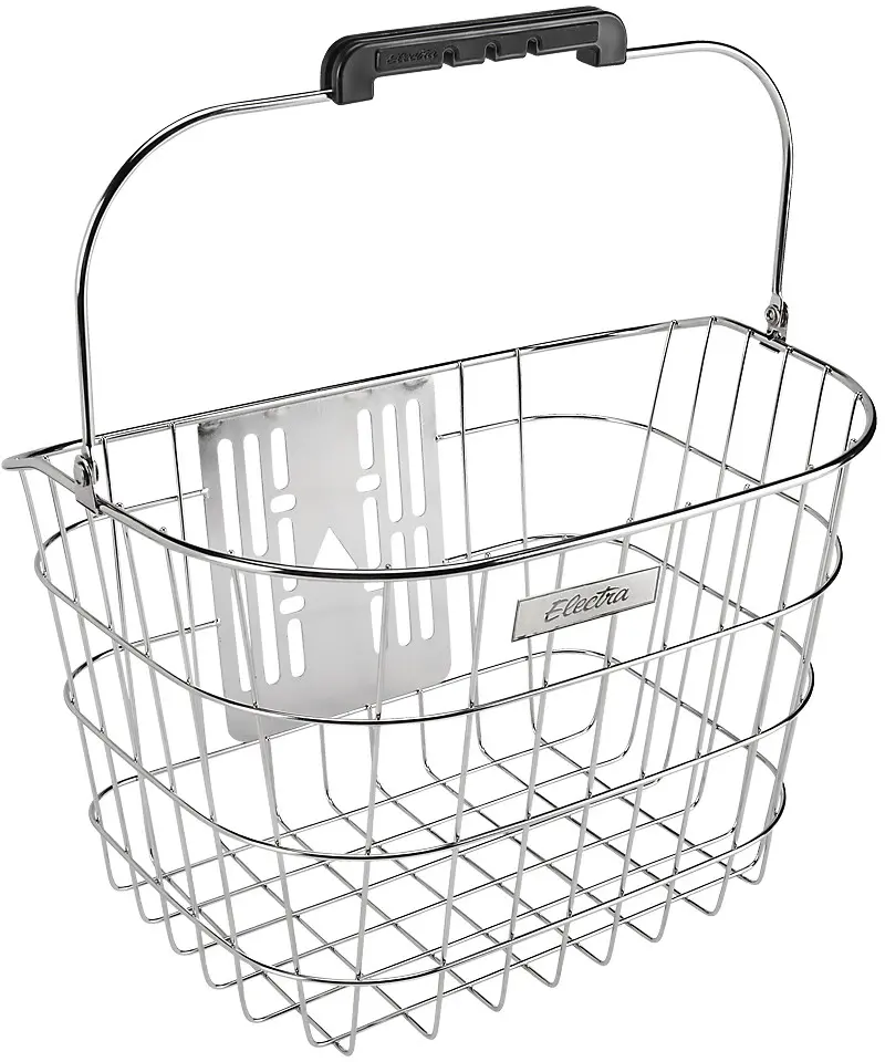 Electra Stainless Wire Front Qr Basket - Silver 1