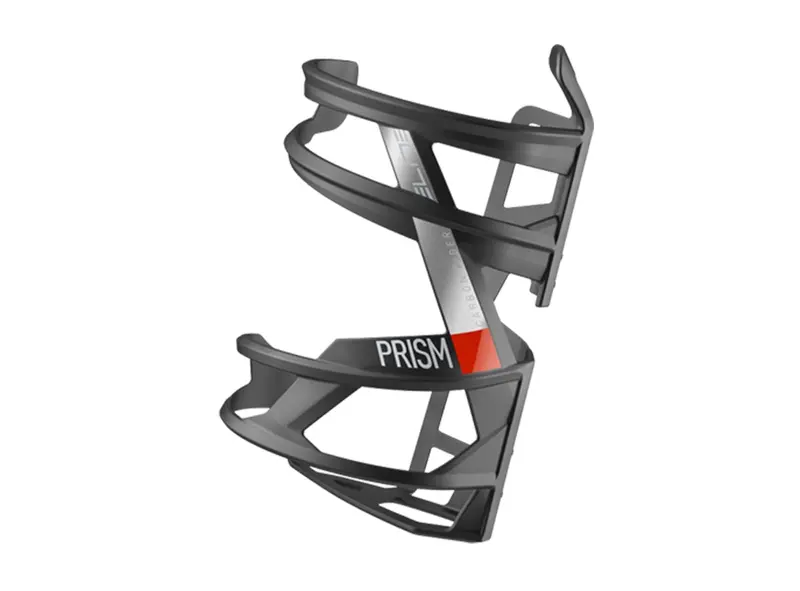 Elite Prism Water Bottle Cage - Black-Mat Red 1
