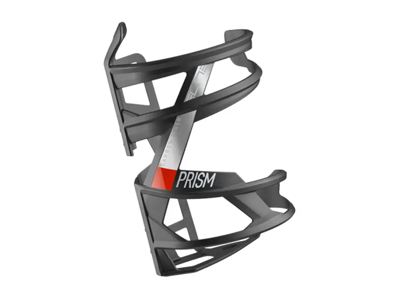 Elite Prism Water Bottle Cage - Black-Mat Red 2