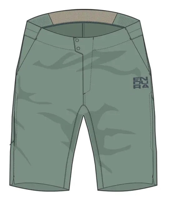 Endura Alltrack Ride Over Short - Sage Green 1