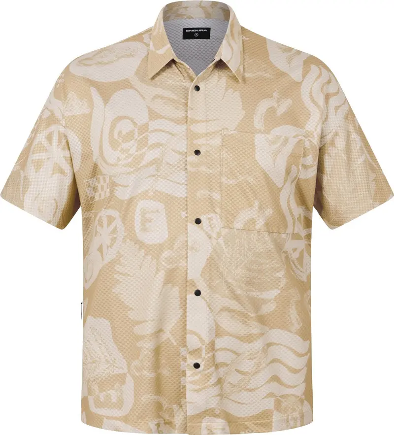 Endura Alltrack Ride Short Sleeve Resort Shirt - Sand 1