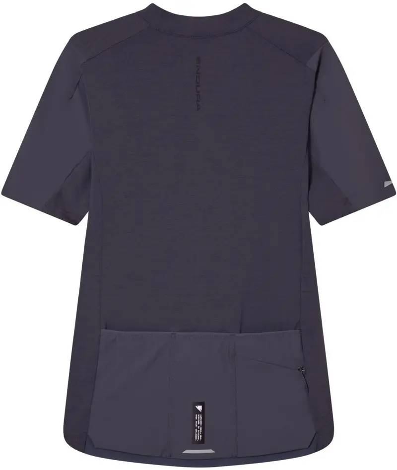 Endura Alltrack Ride Short Sleeve Road Jersey - Carbon Grey 2