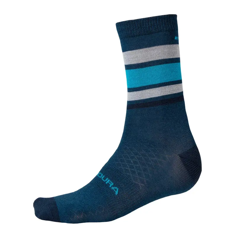 Endura Baabaa Merino Stripe Sock - Blueberry 1