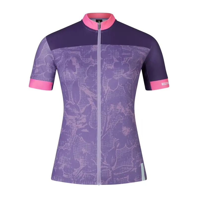 Endura Fs260 Floral Block Short Sleeve Road Jersey - Womens - Bramble 1