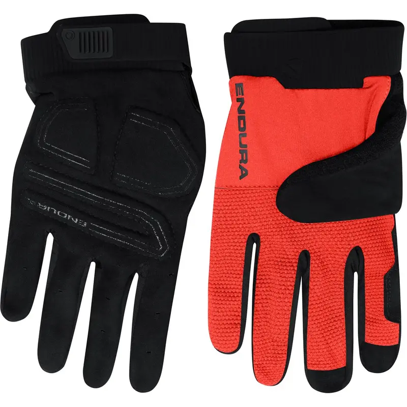 Endura Loop Full Finger Mtb Glove - Flame Red 1
