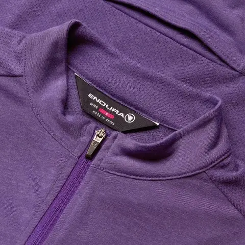Endura Loop Short Sleeve Zipped Road Jersey - Womens - Heather 3