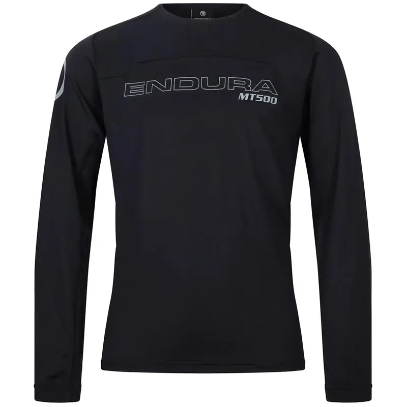 Endura Mt500 Burner Long Sleeve Mtb Jersey - Kids - Black 1