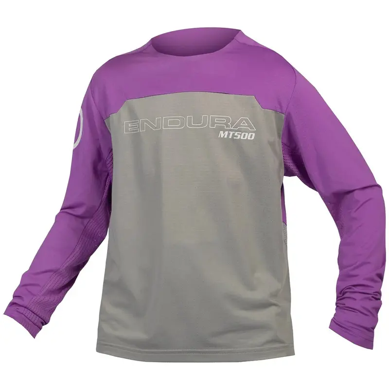 Endura Mt500 Burner Long Sleeve Mtb Jersey - Kids - Thistle 1