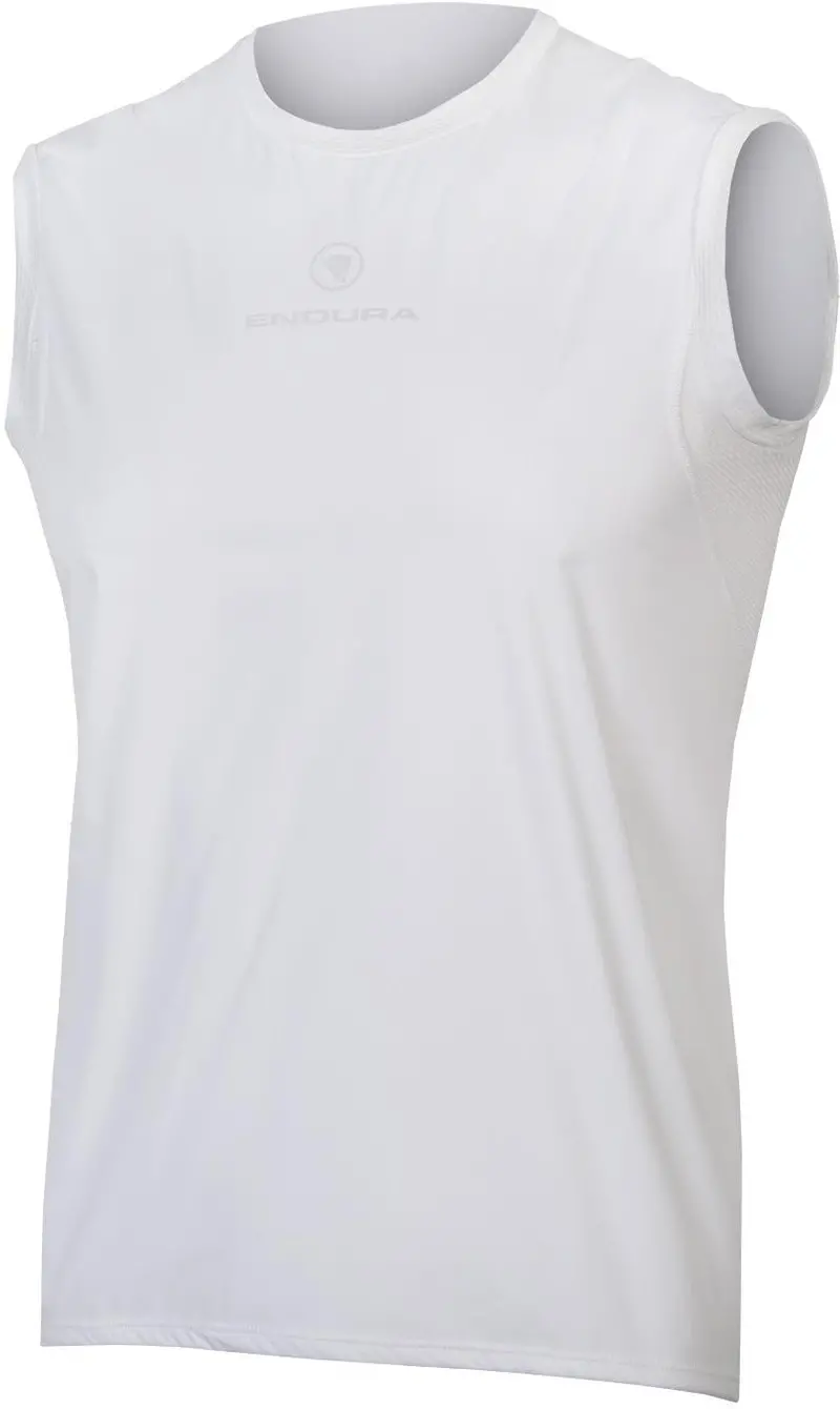 Endura Translite Windproof Sleeveless Baselayer - White 1