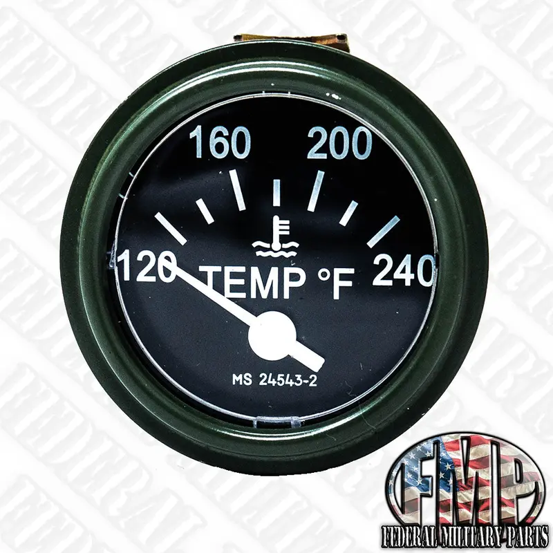 Engine Temperature Gauge 2" 120-240 F , For M988 Humvee , Ms-24543-2 2