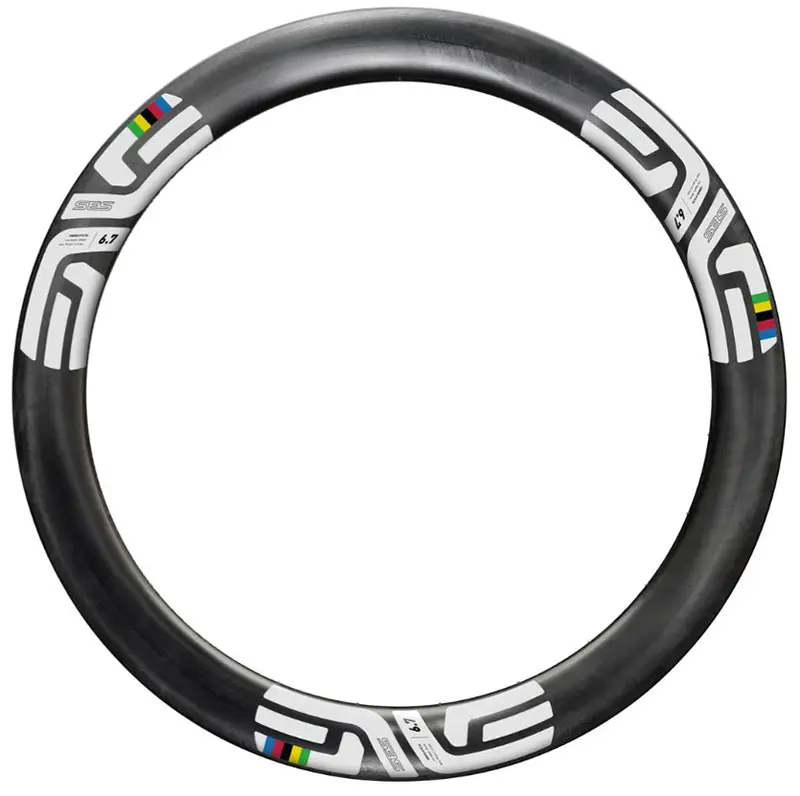 Enve Ses 6.7 700C Carbon Road Rim - Rear - Black-White 1