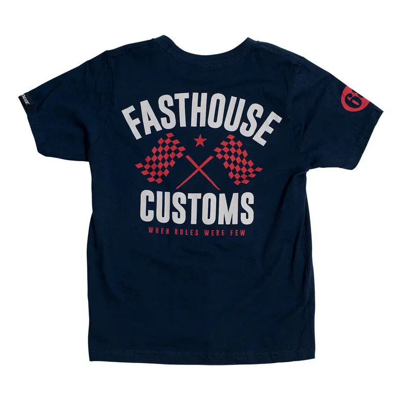 Fasthouse 68 Trick Tee - Youth - Navy 1