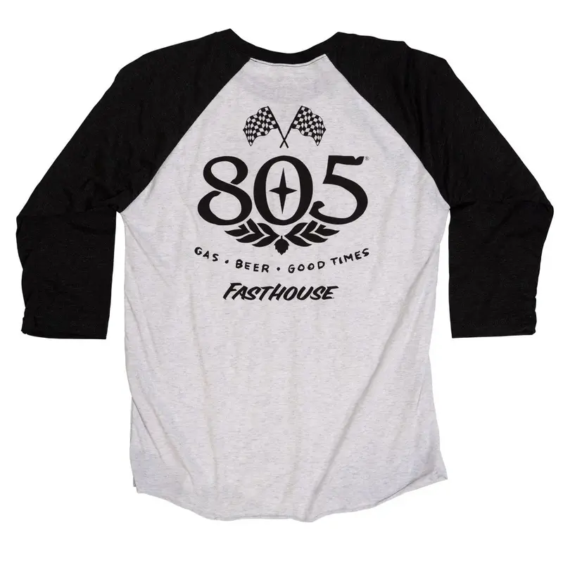 Fasthouse 805 Mantra Raglan Long Sleeve Tee - Womens - Black-White 2