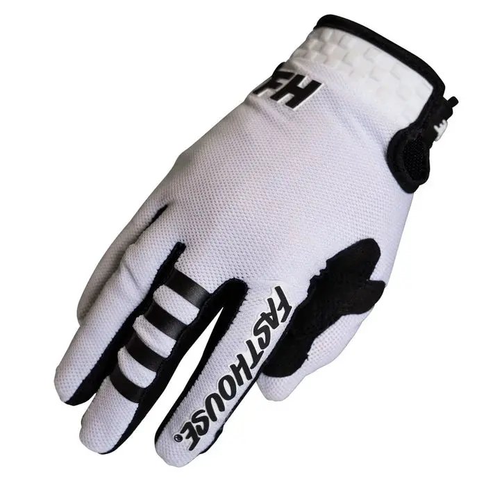 Fasthouse Air Cooled Elrod Air Glove - Youth - White 1