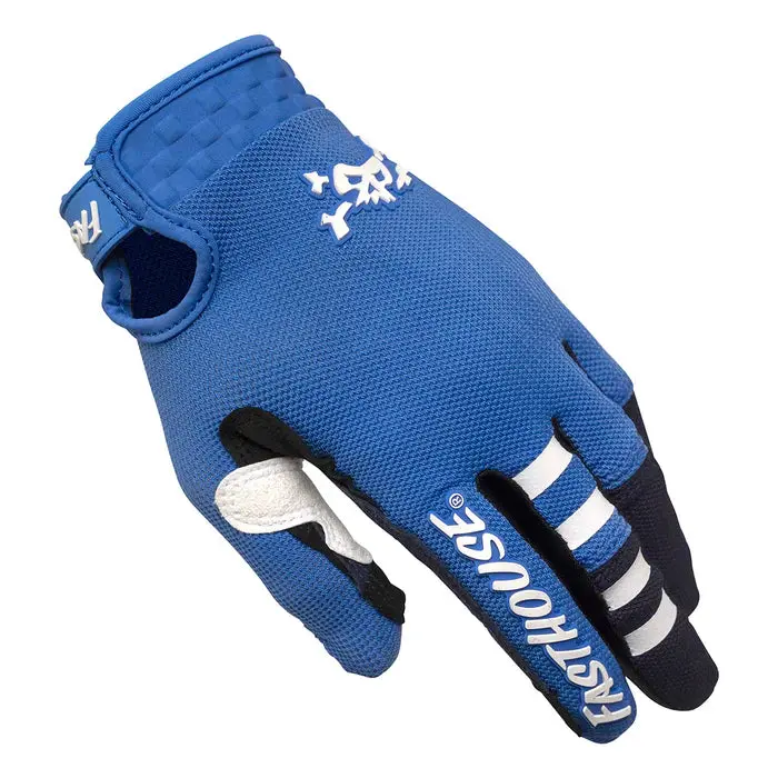 Fasthouse Air Cooled Elrod Glory Glove - Electric Blue 3