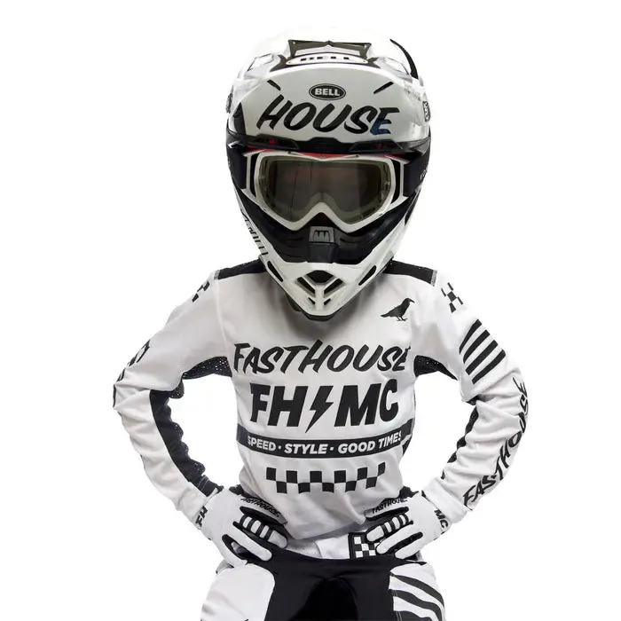 Fasthouse Air Cooled Elrod Jersey - Youth - White 3