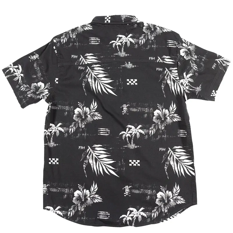 Fasthouse Alani Short Sleeve Button Up Shirt - Black 2