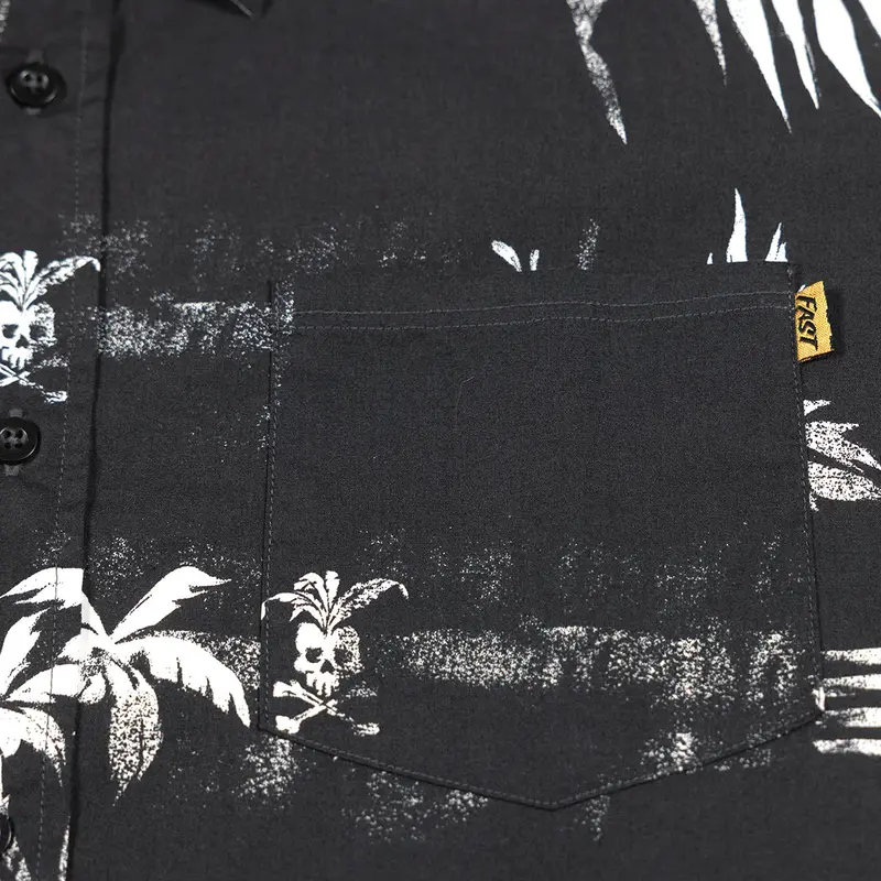 Fasthouse Alani Short Sleeve Button Up Shirt - Black 3