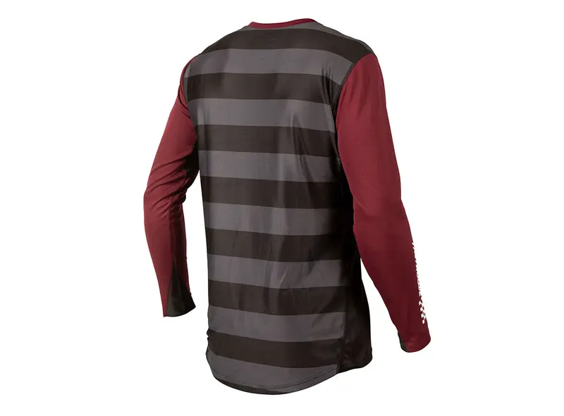 Fasthouse Alloy Block Long Sleeve Mtb Jersey - Maroon-Black 2