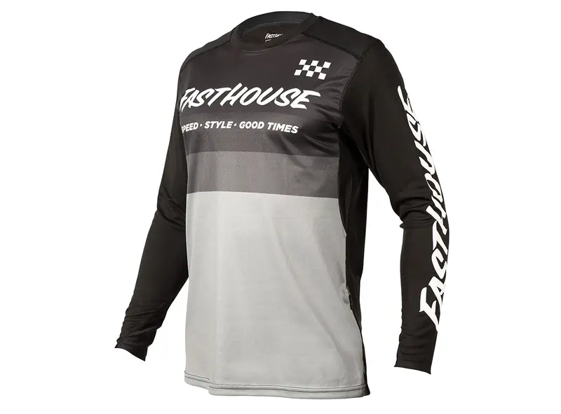 Fasthouse Alloy Kilo Long Sleeve Mtb Jersey - Black-Gray 1