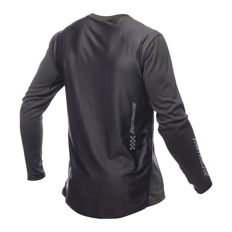 Fasthouse Alloy Mesa Long Sleeve Mtb Jersey - Heather Charcoal-Black 2