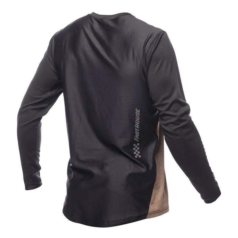 Fasthouse Alloy Mesa Long Sleeve Mtb Jersey - Heather Gold-Brown 2
