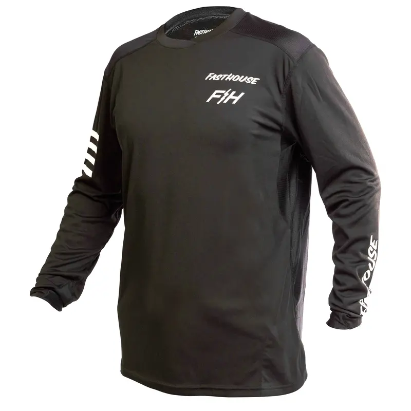 Fasthouse Alloy Rally Long Sleeve Mtb Jersey - Youth - Black 1