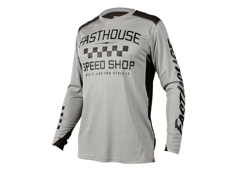 Fasthouse Alloy Roam Long Sleeve Mtb Jersey - Heather Gray 1