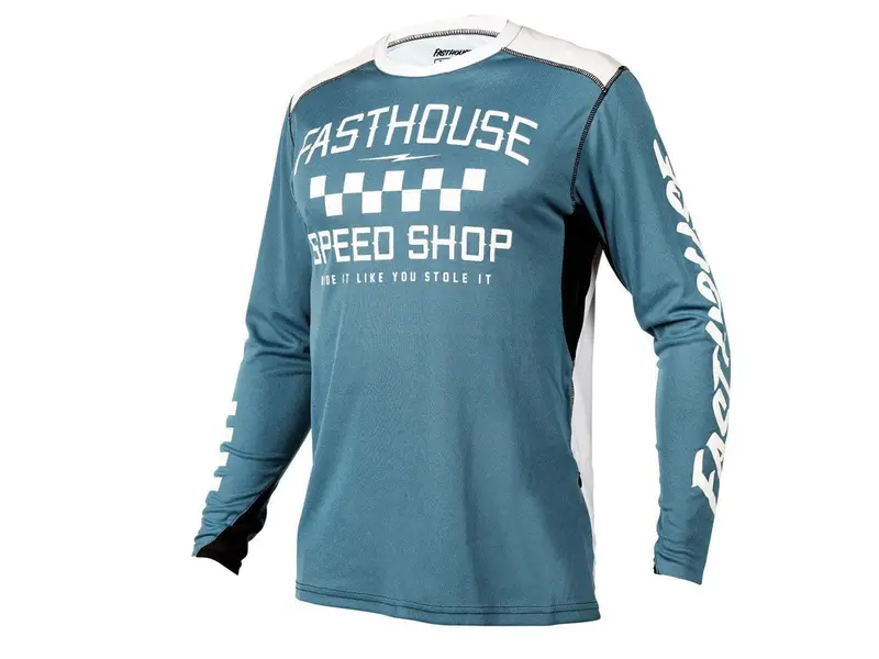 Fasthouse Alloy Roam Long Sleeve Mtb Jersey - Heather Slate 1