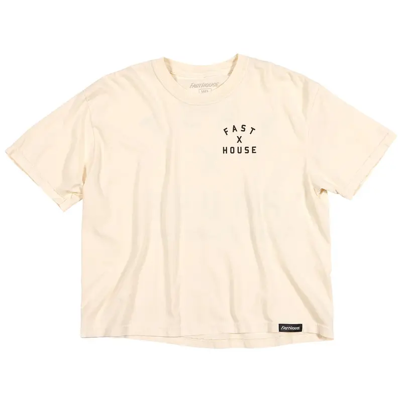 Fasthouse Axiom Crop Tee - Womens - Natural 1