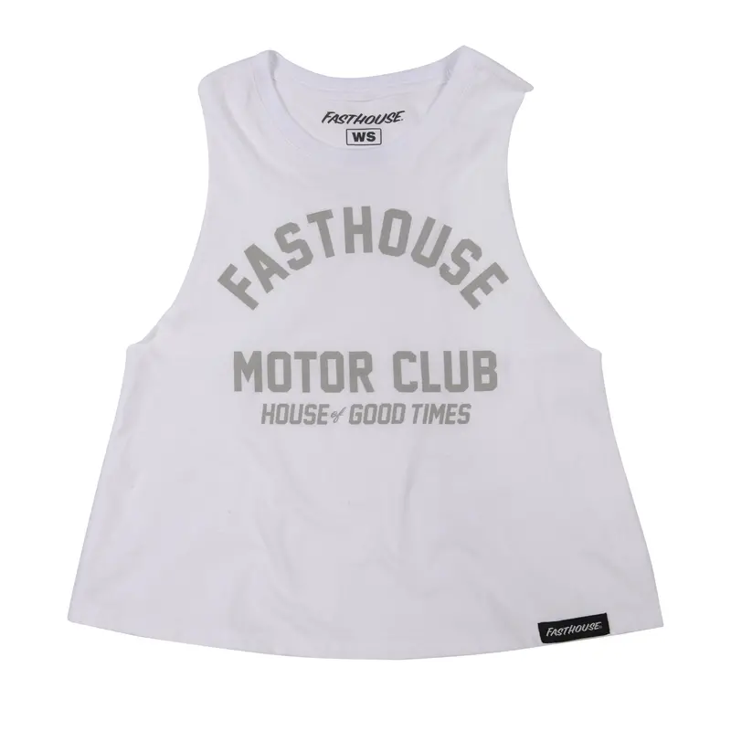 Fasthouse Brigade Crop Tank - Womens - White 1