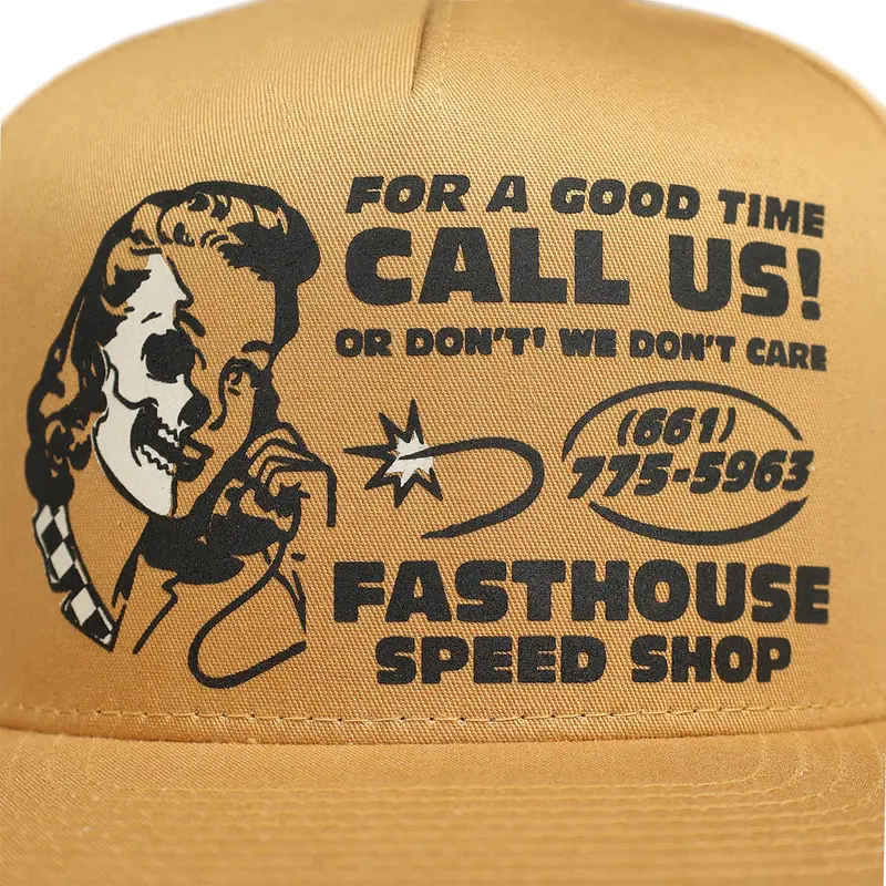 Fasthouse Call Us Hat - Tan 2