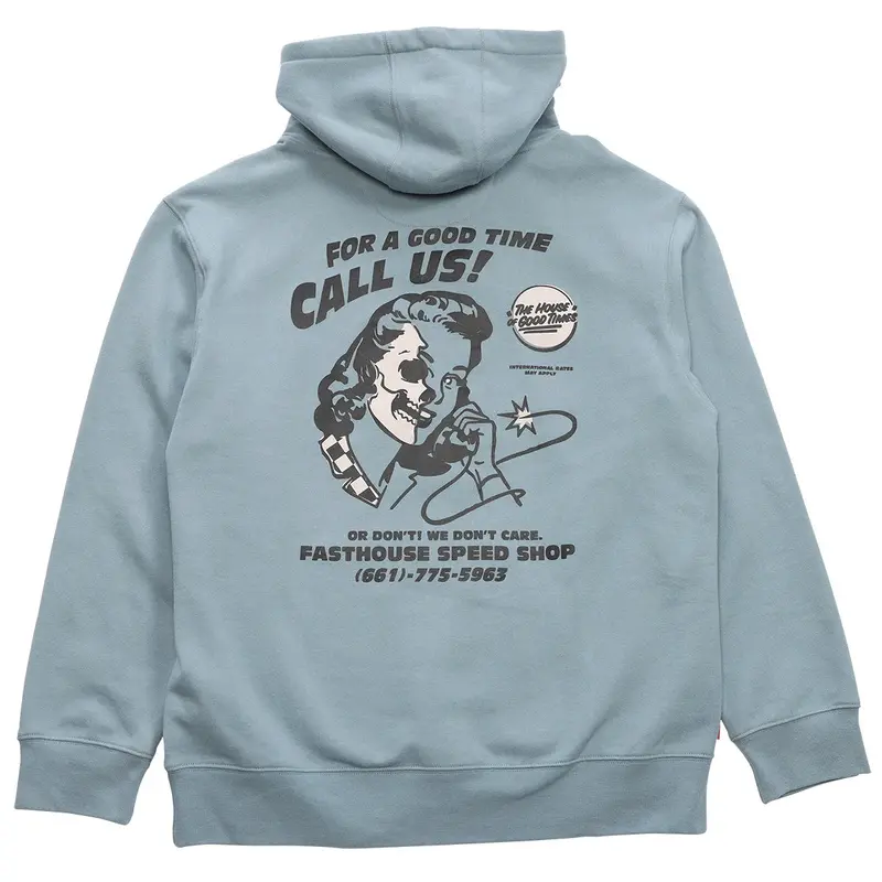 Fasthouse Call Us Hooded Pullover - Slate 1
