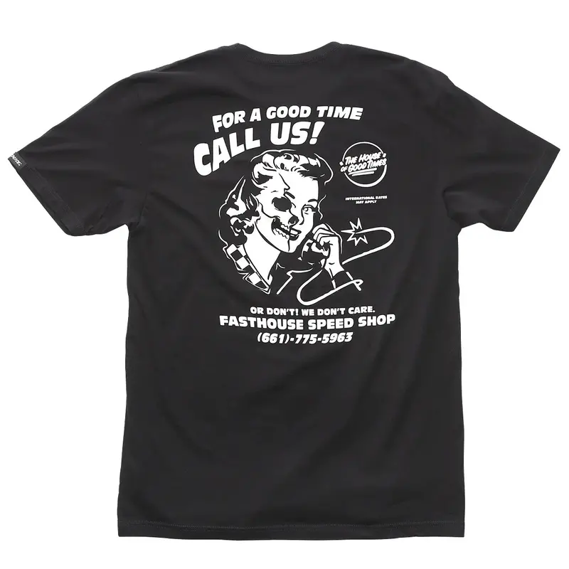 Fasthouse Call Us Tee - Black 1