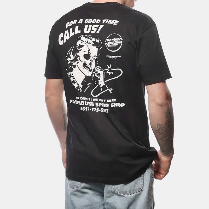 Fasthouse Call Us Tee - Black 3