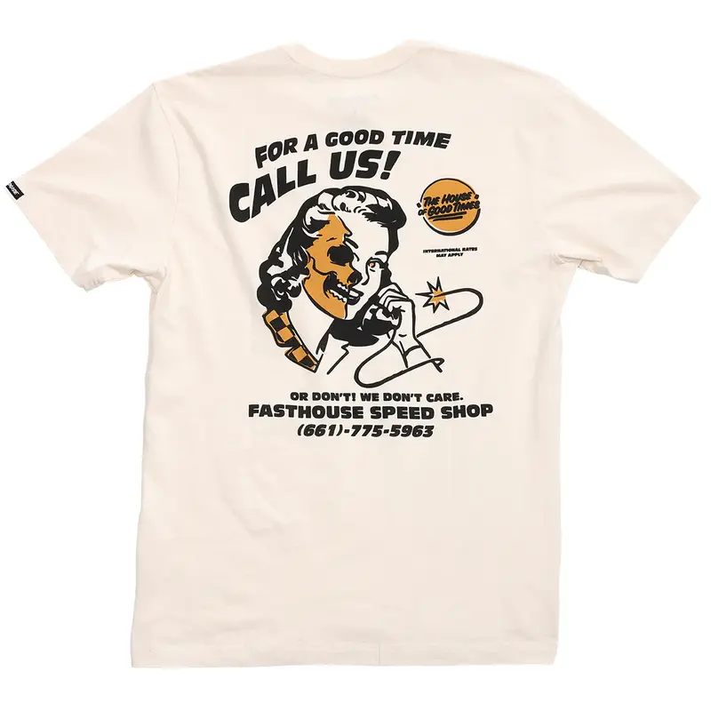 Fasthouse Call Us Tee - Natural 1
