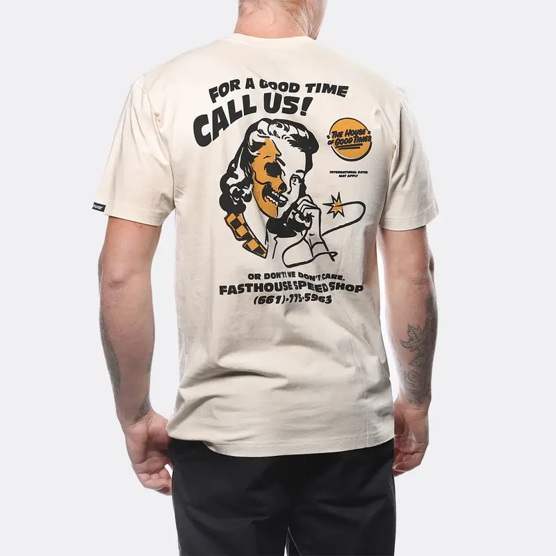 Fasthouse Call Us Tee - Natural 3