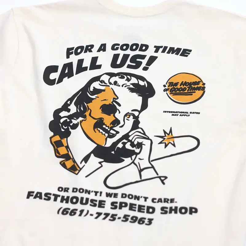Fasthouse Call Us Tee - Natural 4